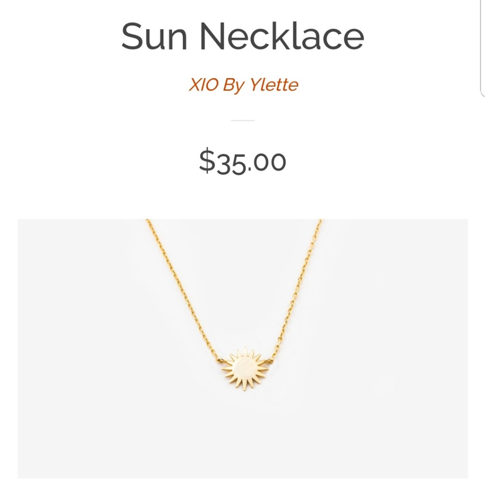 XIO By Ylette sun necklace
